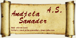 Anđela Sanader vizit kartica